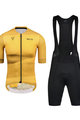 MONTON Cyklistický krátky dres a krátke nohavice - DESERT - biela/čierna/žltá