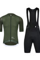 MONTON Cyklistický krátky dres a krátke nohavice - TRAVELER MAX - čierna/zelená