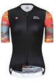 MONTON Cyklistický dres s krátkym rukávom - SKULL RAINBOW LADY - viacfarebná/čierna