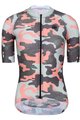 MONTON Cyklistický dres s krátkym rukávom - PRO CAMOUSHIELD LADY - ružová/zelená/šedá