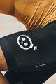 MONTON Cyklistické nohavice krátke s trakmi - SKULL - čierna