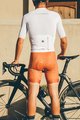 MONTON Cyklistické nohavice krátke s trakmi - SKULL - hnedá