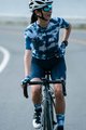 MONTON Cyklistické nohavice krátke s trakmi - SKULL LADY - modrá