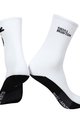 MONTON Cyklistické ponožky klasické - SKULL - biela/čierna