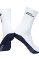 MONTON Cyklistické ponožky klasické - SKULL - modrá/biela