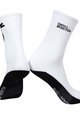 MONTON Cyklistické ponožky klasické - SKULL LADY - biela/čierna