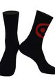 MONTON Cyklistické ponožky klasické - SKULL LADY - čierna/červená