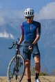 MONTON Cyklistický dres s krátkym rukávom - TRAVELER EVO - modrá/fialová/čierna
