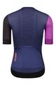 MONTON Cyklistický dres s krátkym rukávom - TRAVELER EVO LADY - čierna/modrá/fialová
