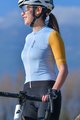 MONTON Cyklistický dres s krátkym rukávom - TRAVELER EVO LADY - modrá/fialová/žltá