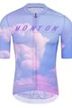MONTON Cyklistický dres s krátkym rukávom - EVENINGGLOW - ružová/fialová