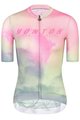 MONTON Cyklistický dres s krátkym rukávom - MORNINGGLOW LADY - svetlo zelená/ružová/fialová