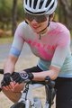 MONTON Cyklistický dres s krátkym rukávom - MORNINGGLOW LADY - svetlo zelená/ružová/fialová