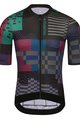 MONTON Cyklistický dres s krátkym rukávom - VAPORWAVE - zelená/čierna/modrá/bordová/fialová