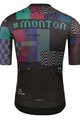 MONTON Cyklistický dres s krátkym rukávom - VAPORWAVE - zelená/čierna/modrá/bordová/fialová