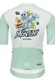 MONTON Cyklistický dres s krátkym rukávom - FUNNYBUGS - svetlo modrá/biela