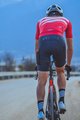 MONTON Cyklistický dres s krátkym rukávom - SKULL III - biela/červená
