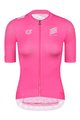 MONTON Cyklistický dres s krátkym rukávom - SKULL TUESDAY LADY - biela/ružová