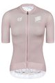 MONTON Cyklistický dres s krátkym rukávom - SKULL ZEUS LADY - ružová/biela