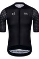 MONTON Cyklistický dres s krátkym rukávom - SKULL SYMBOLS - čierna/biela