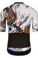 MONTON Cyklistický dres s krátkym rukávom - SKULL PALETTE - oranžová/čierna/modrá/šedá/biela