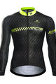 MONTON Cyklistický dres s dlhým rukávom zimný - SHARP LIGHT WINTER - žltá/čierna