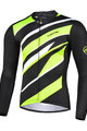 MONTON Cyklistický dres s dlhým rukávom letný - FERNWAR SUMMER - čierna/zelená