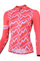 MONTON Cyklistický dres s dlhým rukávom letný - SONIC LADY SUMMER - oranžová