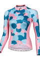 MONTON Cyklistický dres s dlhým rukávom letný - DANCELOR LADY SUMMER - modrá/ružová