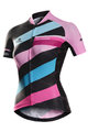 MONTON Cyklistický dres s krátkym rukávom - DIMENSIONS LADY - ružová/modrá/čierna