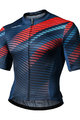 MONTON Cyklistický dres s krátkym rukávom - MUSTANG - červená/modrá