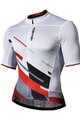 MONTON Cyklistický dres s krátkym rukávom - FOCUS - biela