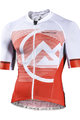 MONTON Cyklistický dres s krátkym rukávom - MIRAGGIO - biela/červená