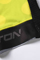 MONTON Cyklistický dres s krátkym rukávom - CLIMBING FLOWER - čierna/žltá