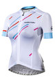 MONTON Cyklistický dres s krátkym rukávom - COLORE PIOGGIA LADY - biela