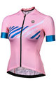 MONTON Cyklistický dres s krátkym rukávom - HORIZON LADY - ružová
