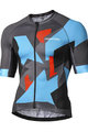 Monton Cyklistický dres s krátkym rukávom - CINDER - šedá/modrá/červená