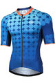 MONTON Cyklistický dres s krátkym rukávom - RUBBER CHAIN - modrá