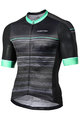 MONTON Cyklistický dres s krátkym rukávom - CAMAIORE - zelená/čierna