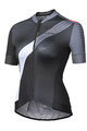 MONTON Cyklistický dres s krátkym rukávom - MAJOR LADY - čierna/biela/šedá