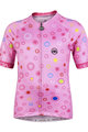 MONTON Cyklistický dres s krátkym rukávom - LOEWI KIDS - ružová