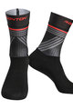 MONTON Cyklistické ponožky klasické - GREFFIO - šedá/čierna