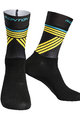 MONTON Cyklistické ponožky klasické - GREFFIO - čierna/žltá