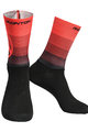 MONTON Cyklistické ponožky klasické - VALLS - čierna/červená