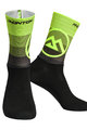 MONTON Cyklistické ponožky klasické - VALLS - čierna/zelená