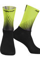 Monton Cyklistické ponožky klasické - HOWAIN 2 - čierna/zelená