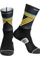 MONTON Cyklistické ponožky klasické - GREFFIO 2  - čierna/žltá
