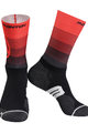 Monton Cyklistické ponožky klasické - VALLS 2  - červená/čierna
