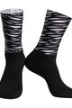 MONTON Cyklistické ponožky klasické - BEALI - biela/čierna