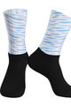 Monton Cyklistické ponožky klasické - BEALI - biela/modrá